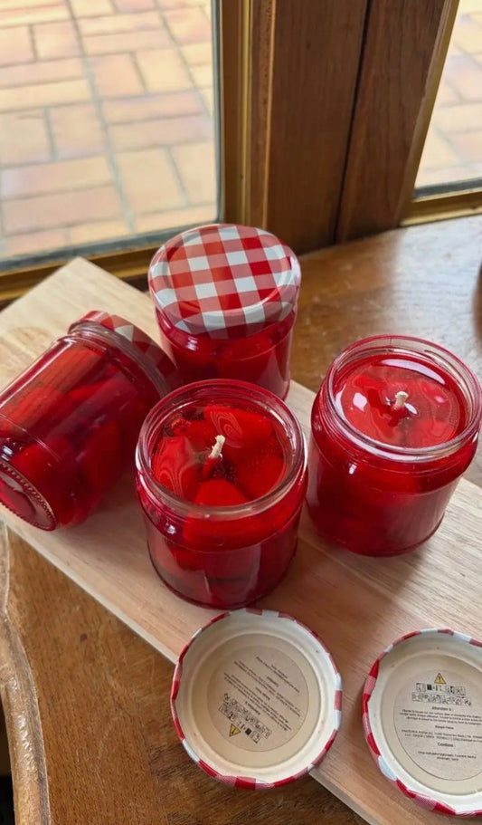 Bougie Fleur de Noël – Vin chaud & Chantilly - Marfinio