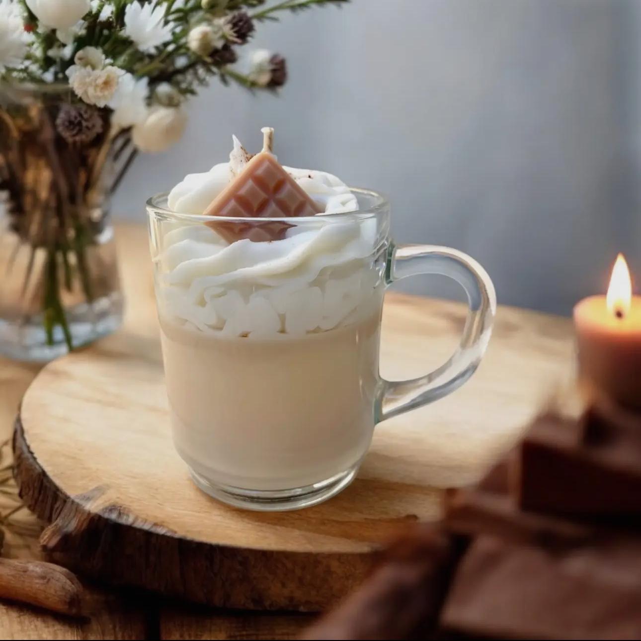 Bougie Tasse Chocolat Praliné - Marfinio