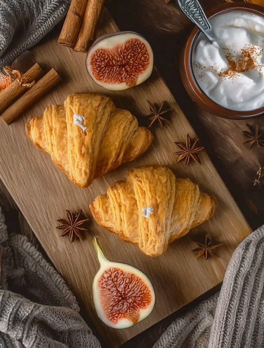 Bougie Croissant – Parfum Beurre Fondant 🥐✨ - Marfinio