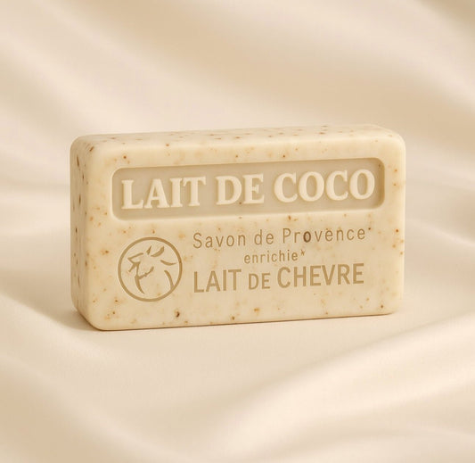Savon Artisanal Lait de Chèvre & Coco – Peau Douce & Nourrie - Marfinio